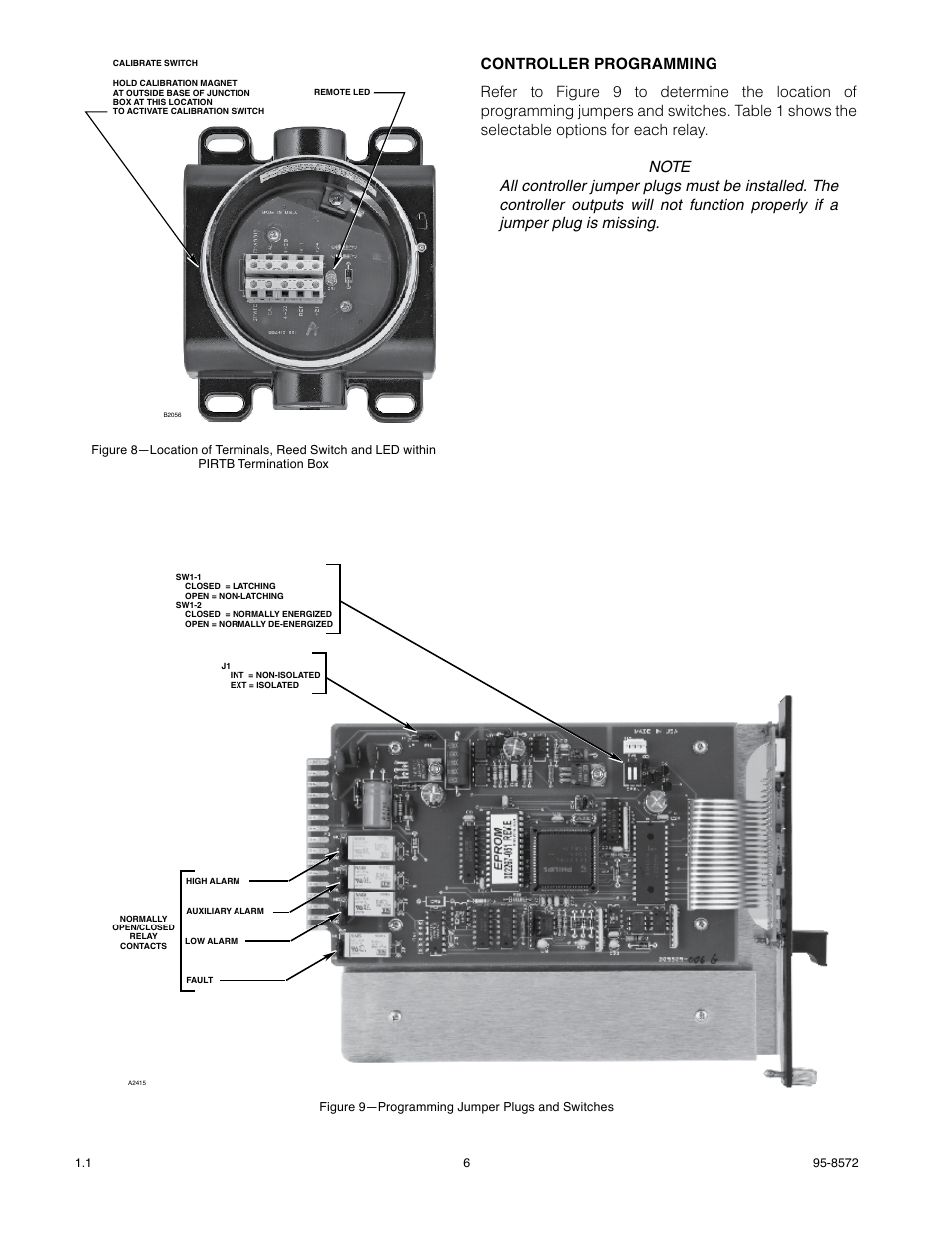 Det-Tronics R8471J Single Channel Gas Controller, OPECL User Manual | Page 8 / 21