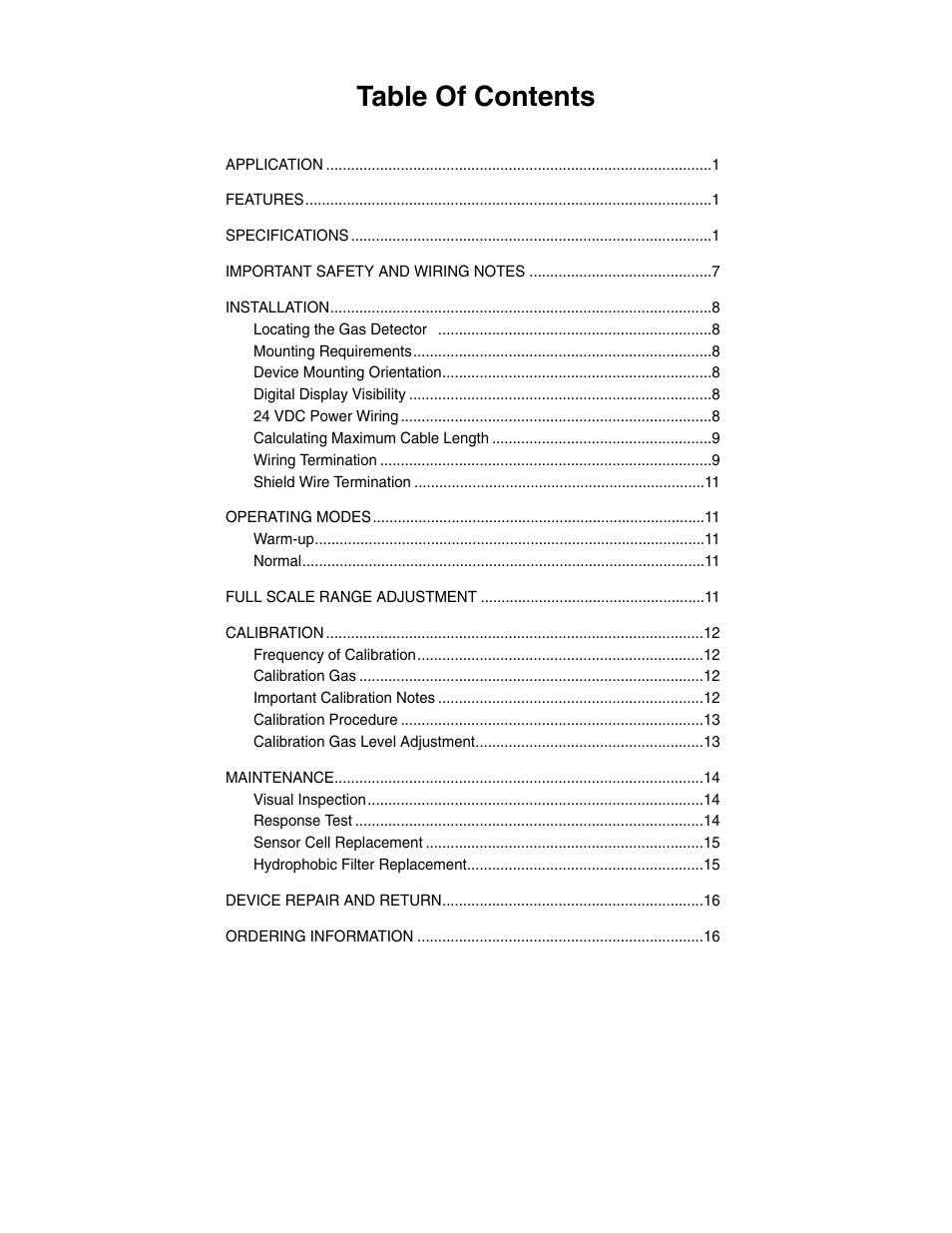 Det-Tronics TXL Series Gas Transmitter User Manual | Page 2 / 18