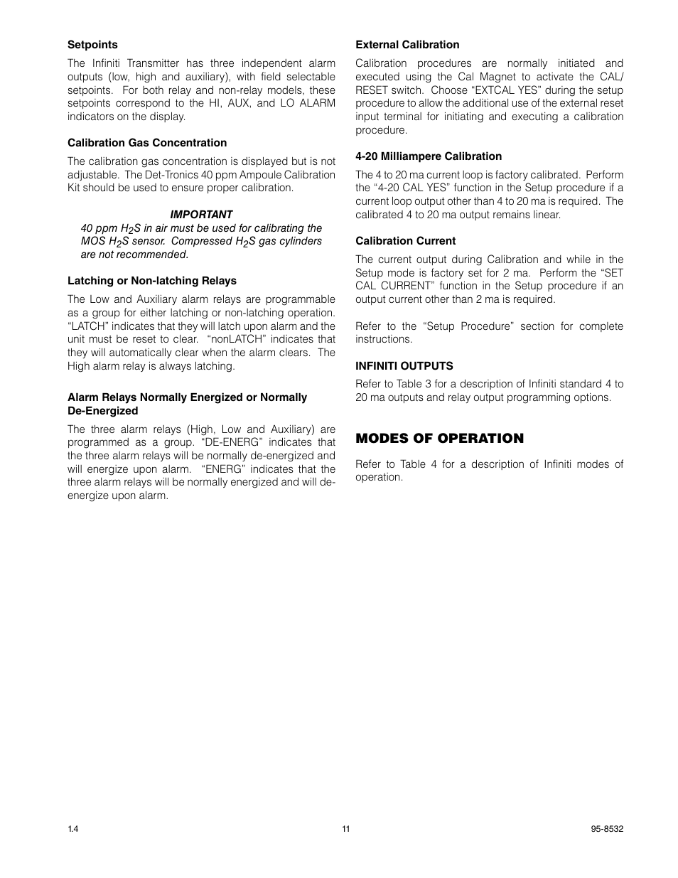Det-Tronics MOS H2S Gas Sensor User Manual | Page 13 / 25