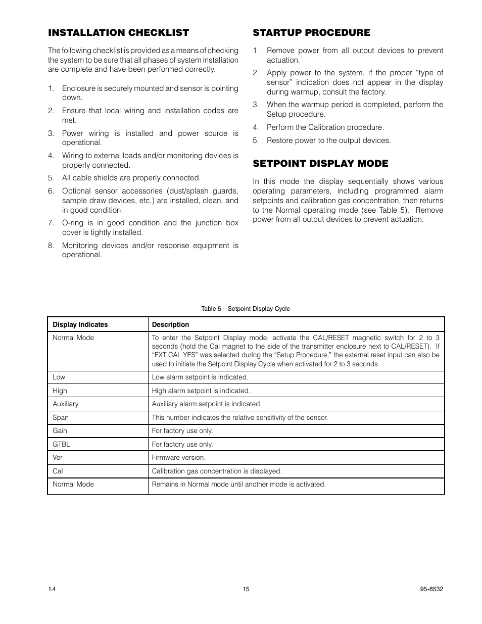 Det-Tronics MOS H2S Gas Sensor User Manual | Page 17 / 25