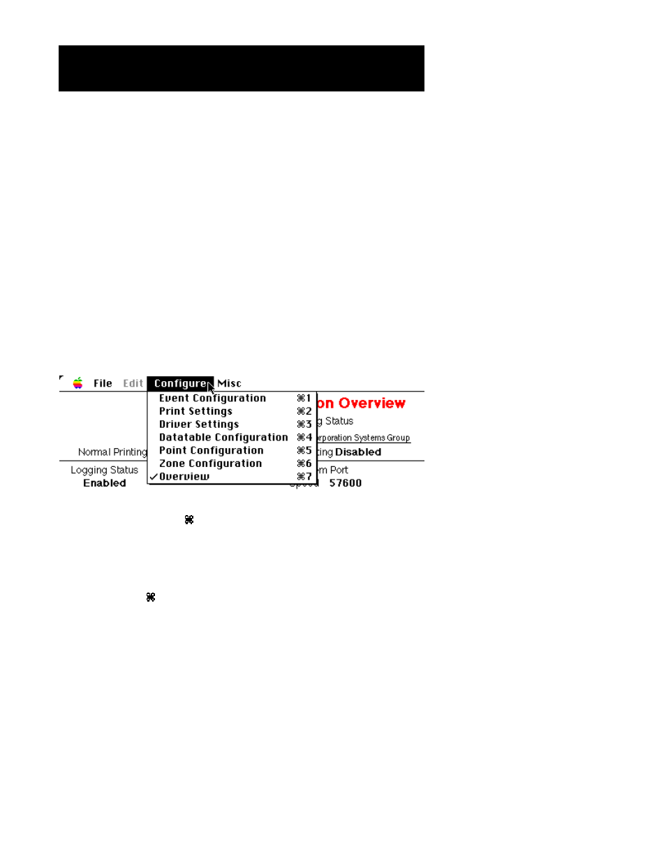 Menu overview, File menu, Edit menu | Configure menu | Det-Tronics Mac - w/Supercard User Manual | Page 10 / 76