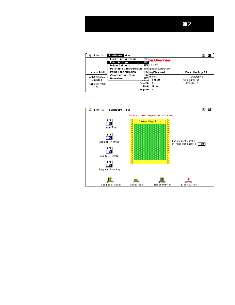 Print settings configuration ( 2 ) | Det-Tronics Mac - w/Supercard User Manual | Page 27 / 76
