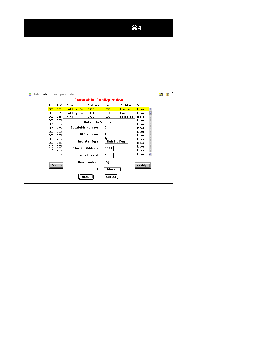 Datatable configuration procedure | Det-Tronics Mac - w/Supercard User Manual | Page 34 / 76