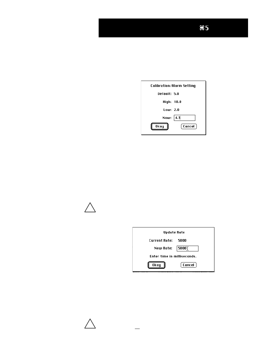Entering point calibration and alarm setpoints, Setting point update rates | Det-Tronics Mac - w/Supercard User Manual | Page 37 / 76