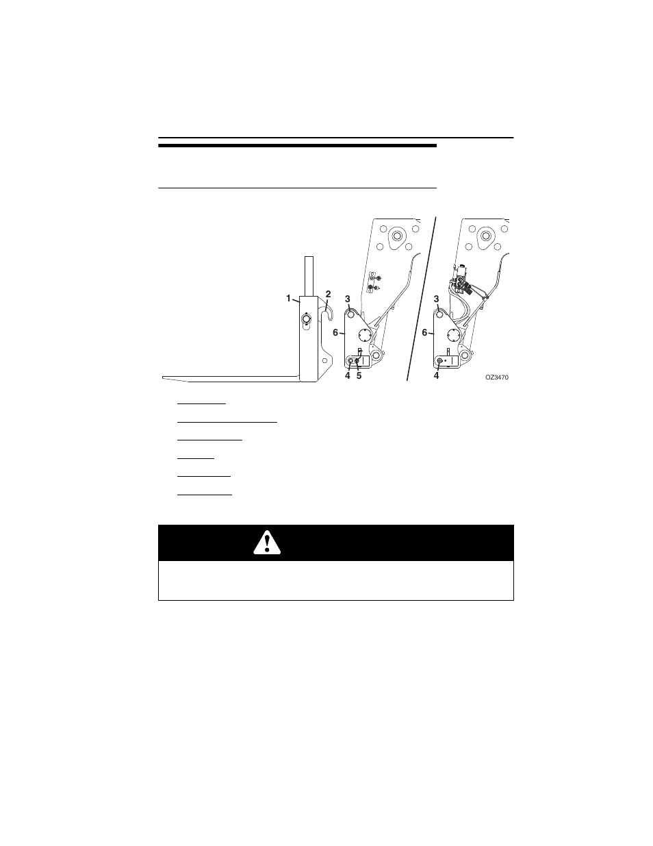 6 attachment installation, Quick attach, 6 attachment installation -9 | Quick attach -9, Warning | Deutz-Fahr Agrovector 40.9 User Manual | Page 87 / 160