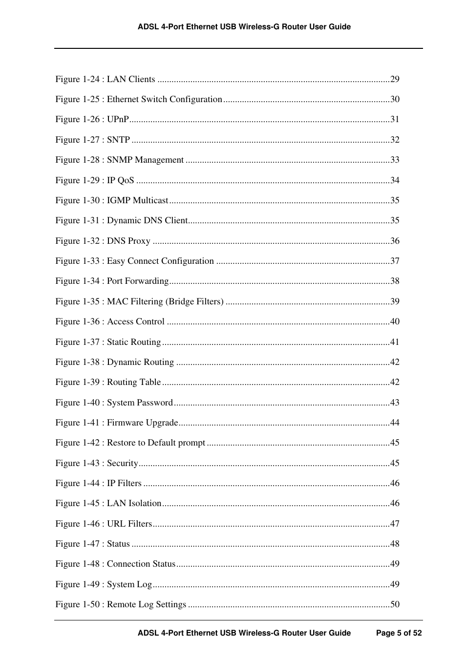 APC ADSL 4-Port User Manual | Page 5 / 52