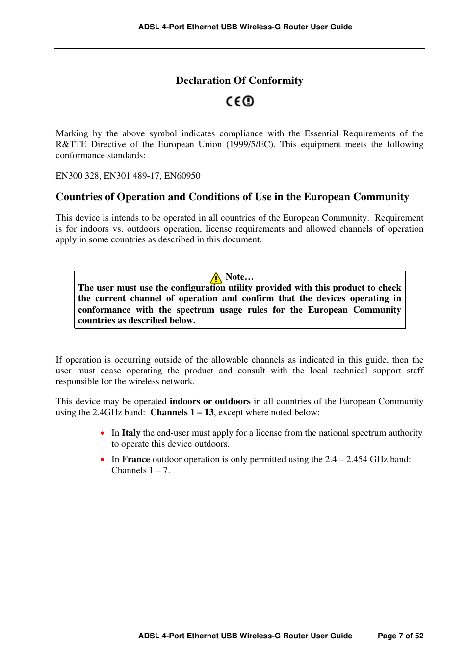 APC ADSL 4-Port User Manual | Page 7 / 52