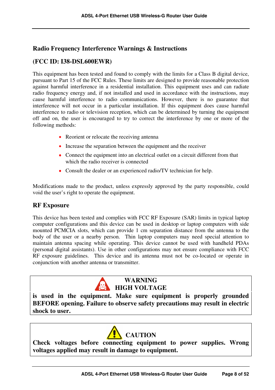 APC ADSL 4-Port User Manual | Page 8 / 52