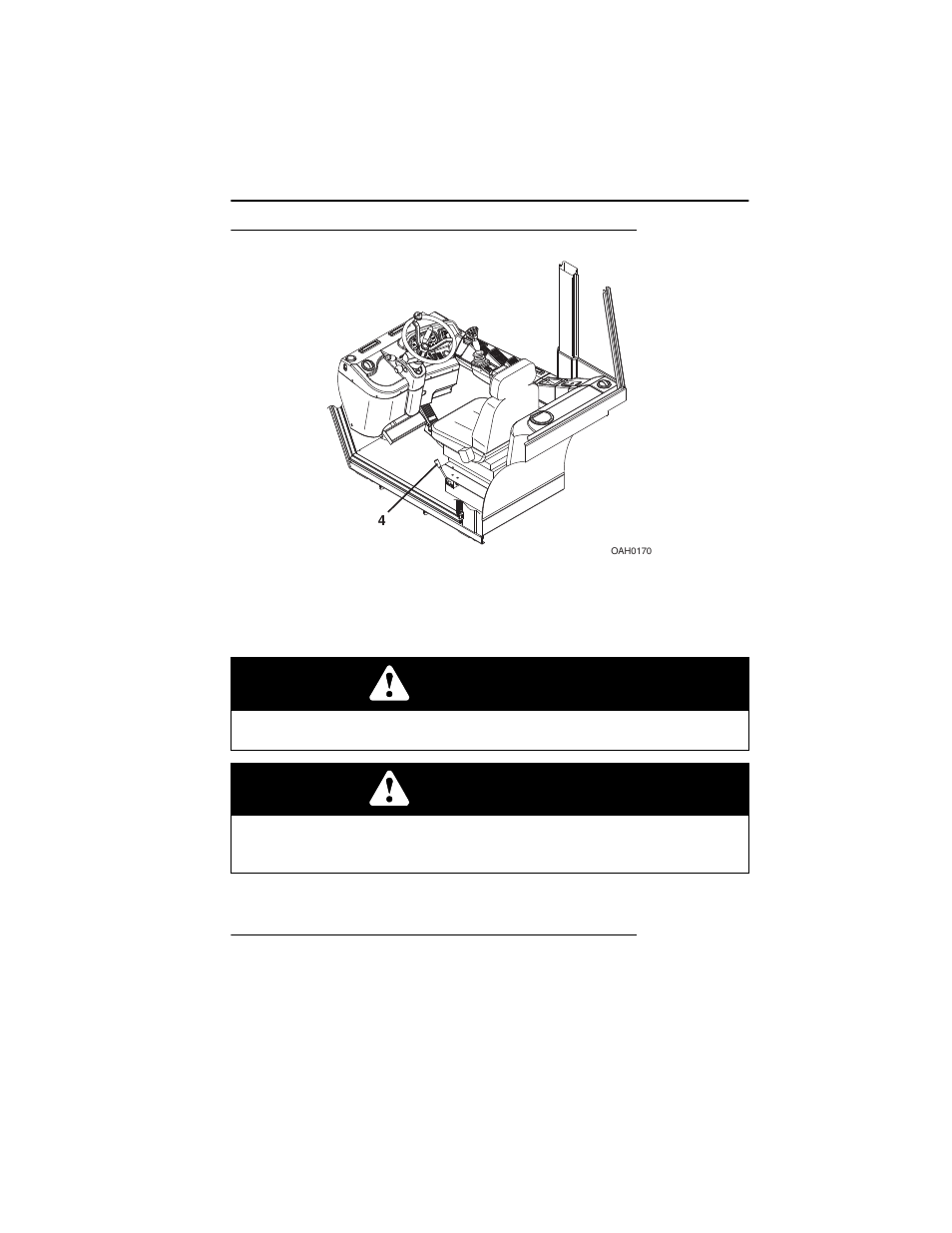 Park brake, Parking procedure, Park brake -7 parking procedure -7 | Warning | Deutz-Fahr Agrovector 30.7 User Manual | Page 41 / 138