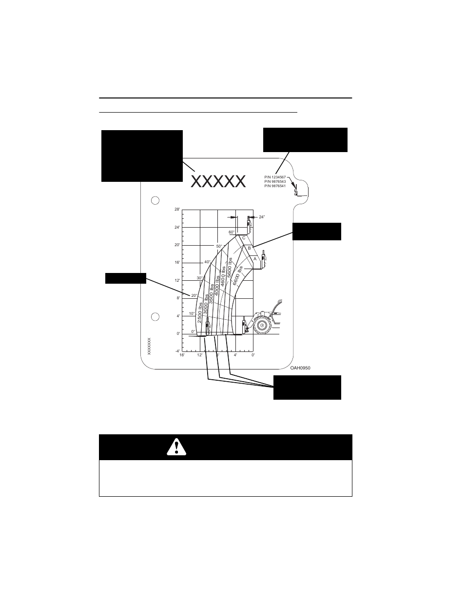 Sample capacity chart (ce), Sample capacity chart (ce) -4, Warning | Deutz-Fahr Agrovector 30.7 User Manual | Page 76 / 138