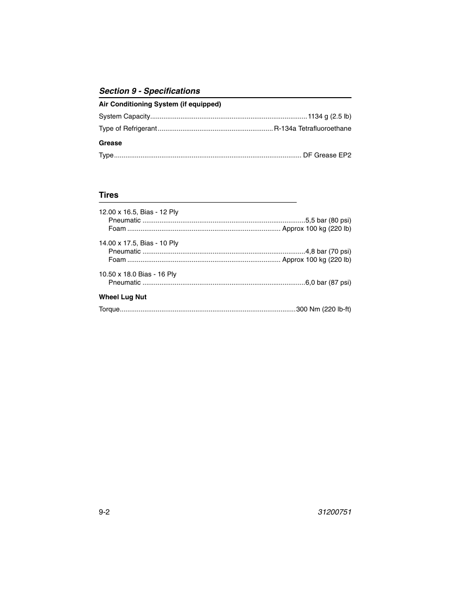 Tires, Tires -2 | Deutz-Fahr Agrovector 25.5 User Manual | Page 130 / 144