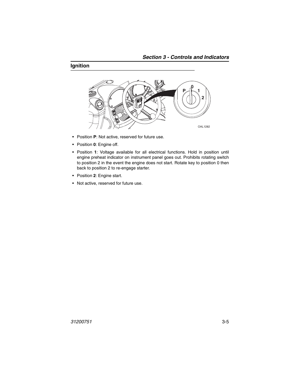 Ignition, Ignition -5 | Deutz-Fahr Agrovector 25.5 User Manual | Page 41 / 144