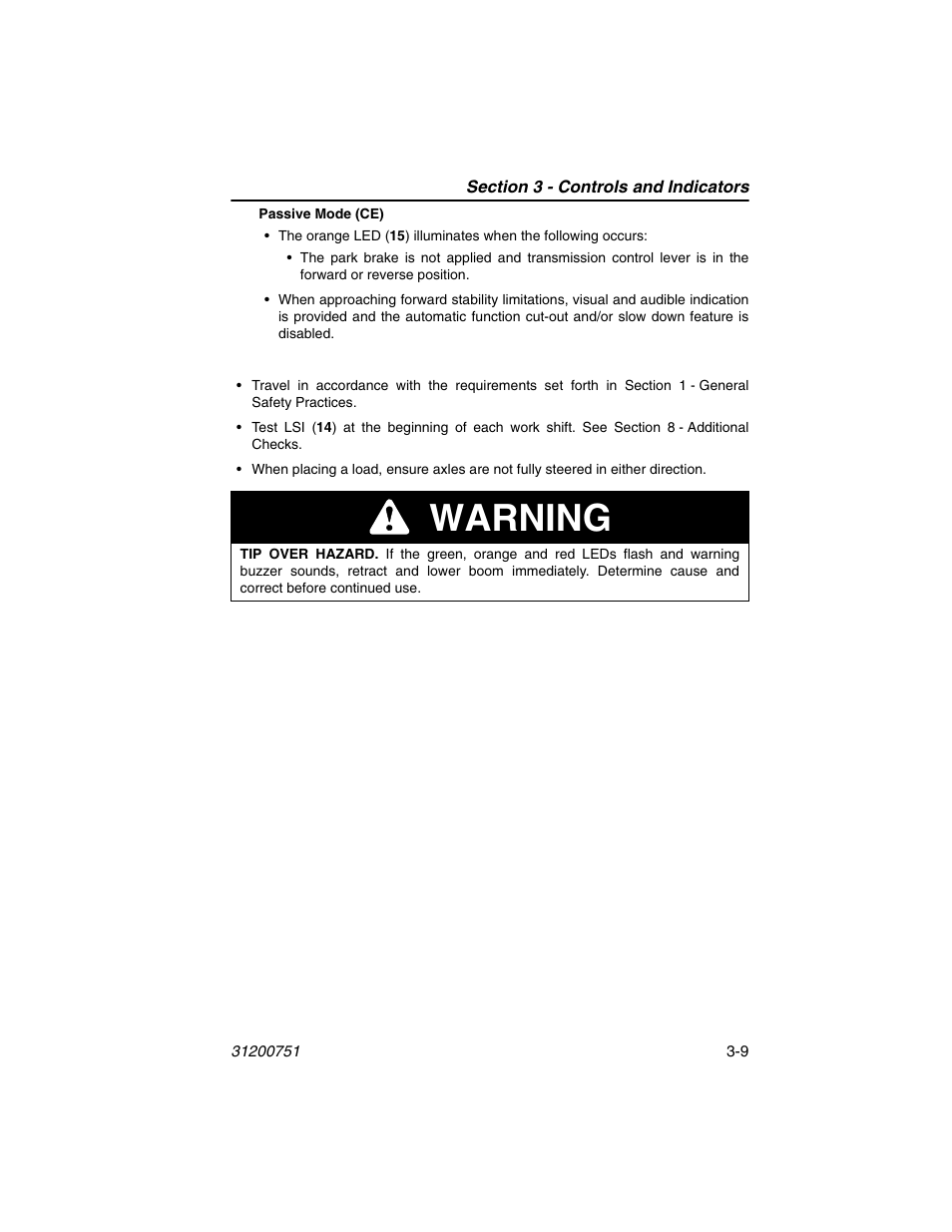 Warning | Deutz-Fahr Agrovector 25.5 User Manual | Page 45 / 144