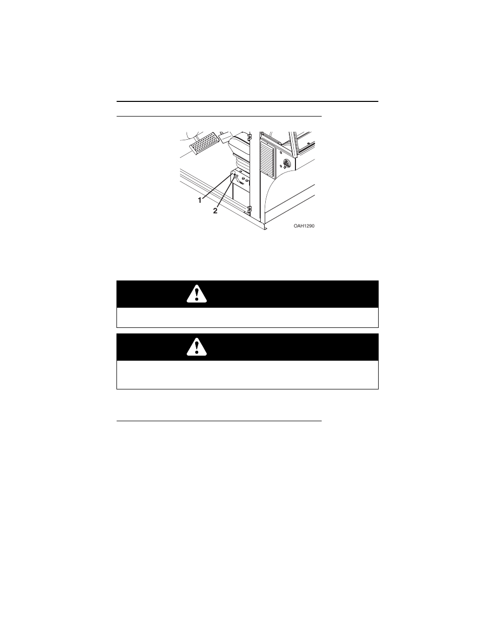 Park brake, Parking procedure, Park brake -11 parking procedure -11 | Warning | Deutz-Fahr Agrovector 35.7 User Manual | Page 45 / 158