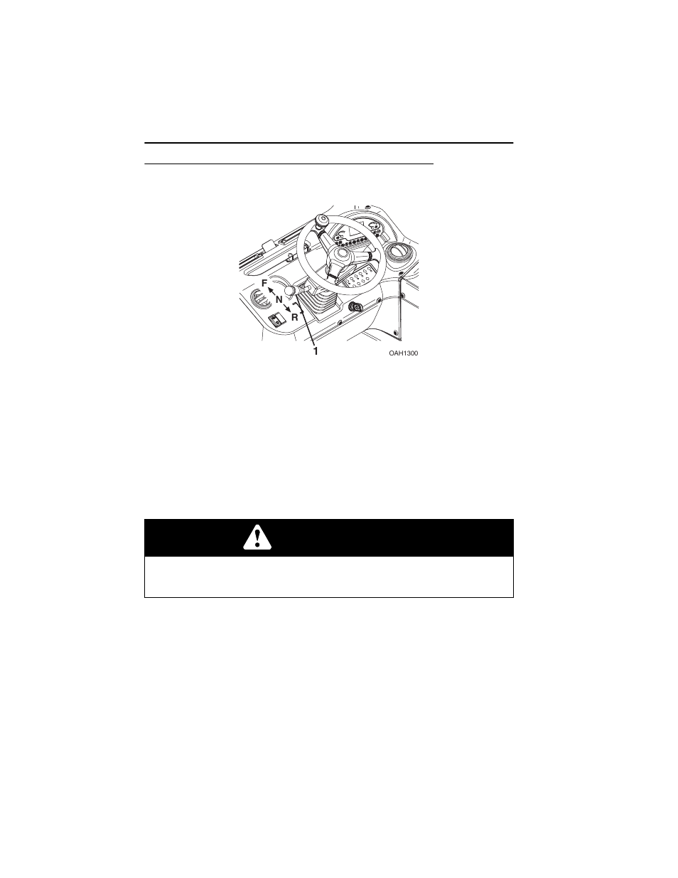 Transmission control lever, Transmission control lever -12, Warning | Deutz-Fahr Agrovector 35.7 User Manual | Page 46 / 158