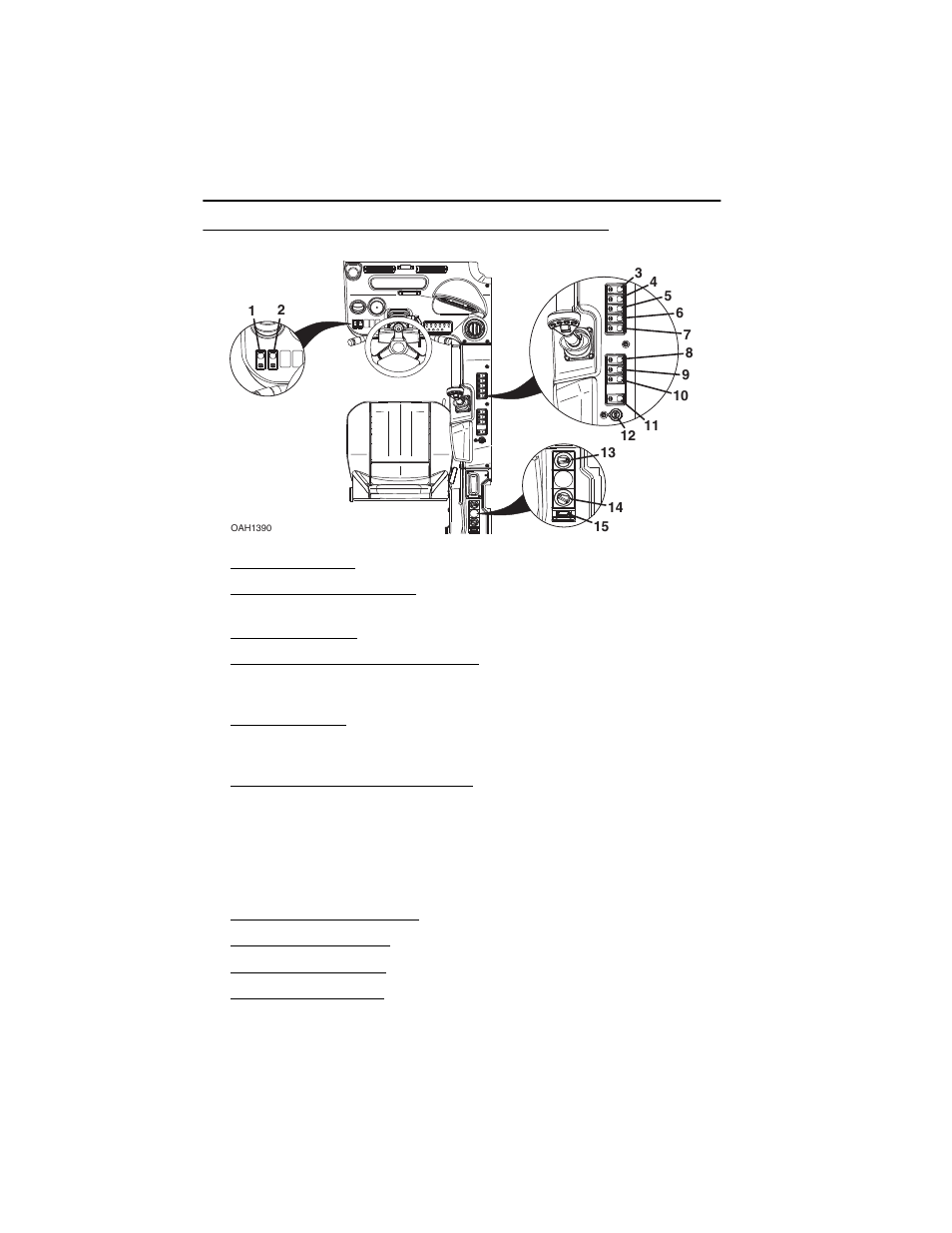 Front and side console switches, Front and side console switches -22 | Deutz-Fahr Agrovector 35.7 User Manual | Page 56 / 158