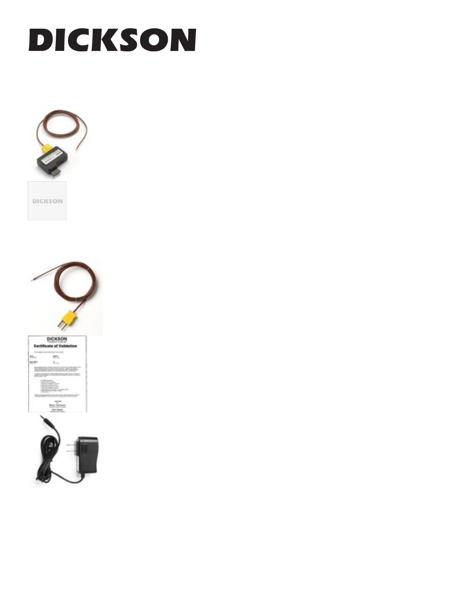 Wft23, Accessories wft23 | Dickson WFT23 User Manual | Page 2 / 12