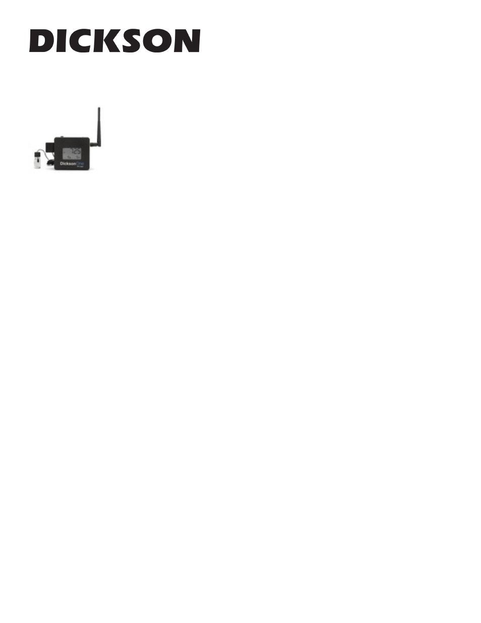 Dickson WFT21 User Manual | 8 pages