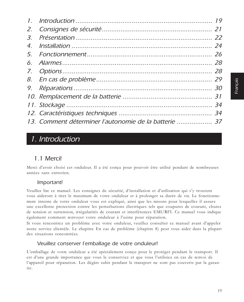 Introduction | APC 650 User Manual | Page 23 / 66