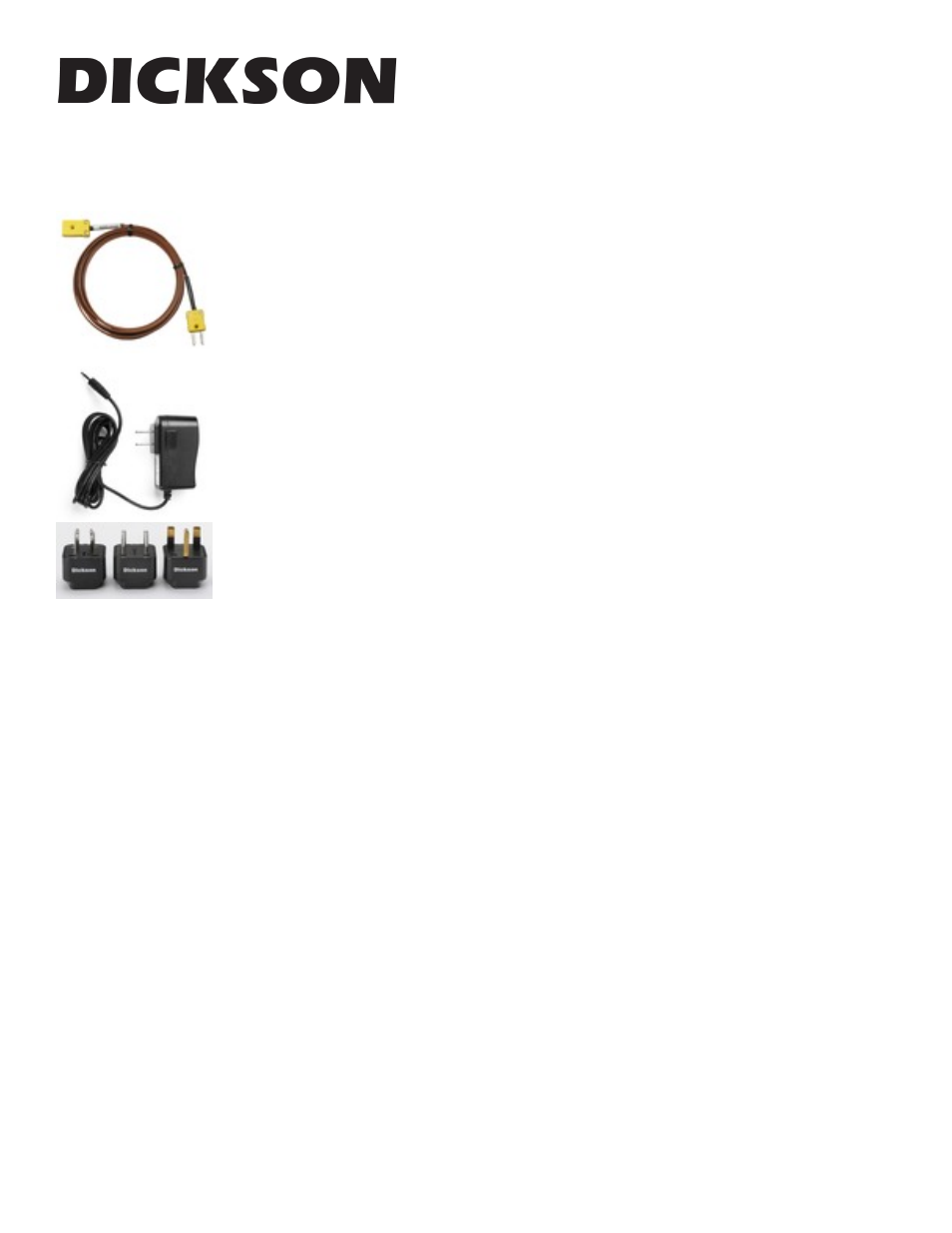 Ft630, Accessories ft630, Calibrations | Dickson FT630 User Manual | Page 12 / 12