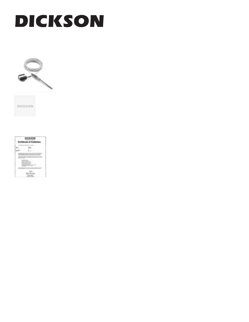 Wft25, Accessories wft25 | Dickson WFT25 User Manual | Page 3 / 8
