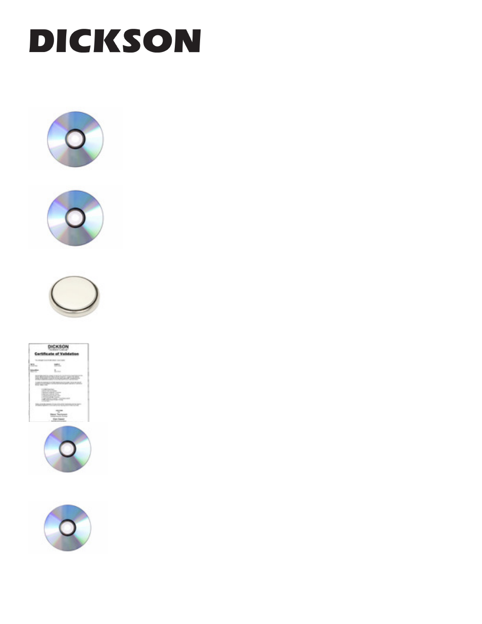 Sk550, Accessories sk550 | Dickson SK550 User Manual | Page 2 / 3