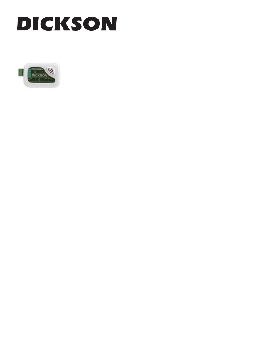Dickson ES120 User Manual | 2 pages