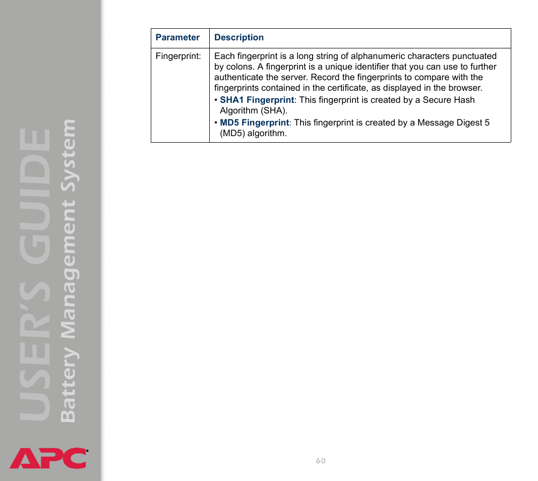 User’s guide, Battery management system | APC Battery Management System User Manual | Page 67 / 194