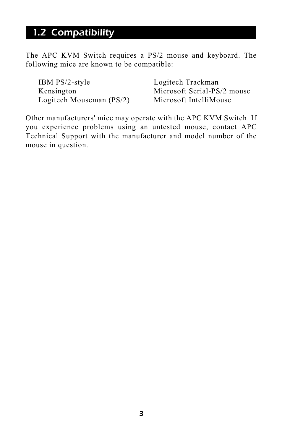 2 compatibility | APC AP9254 User Manual | Page 7 / 44