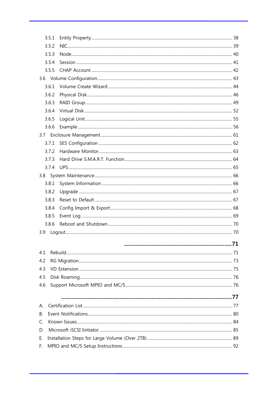 APC iSCSI SATA II User Manual | Page 3 / 93