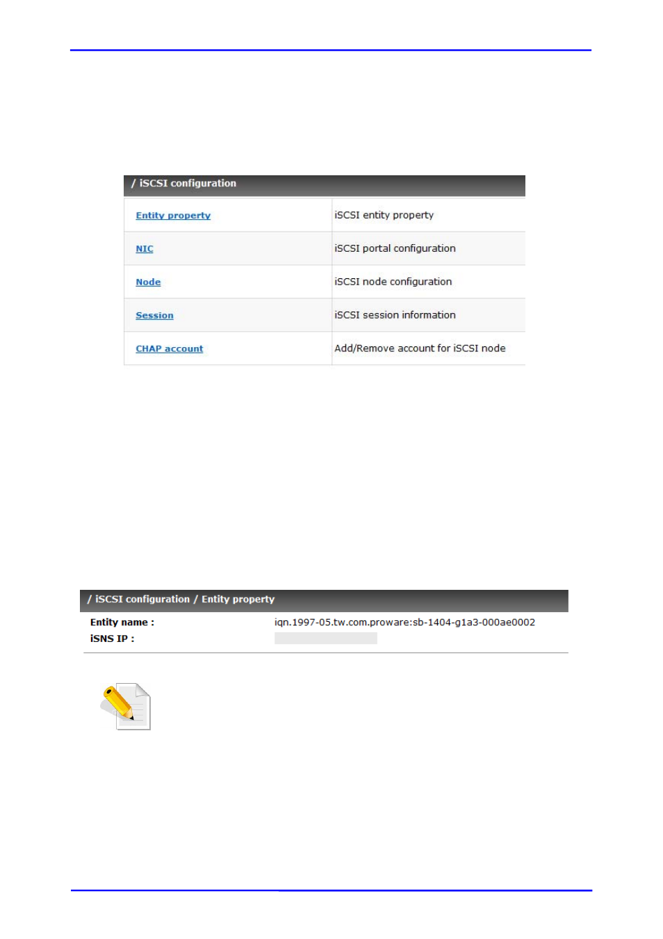 5 iscsi config | APC iSCSI SATA II User Manual | Page 38 / 93