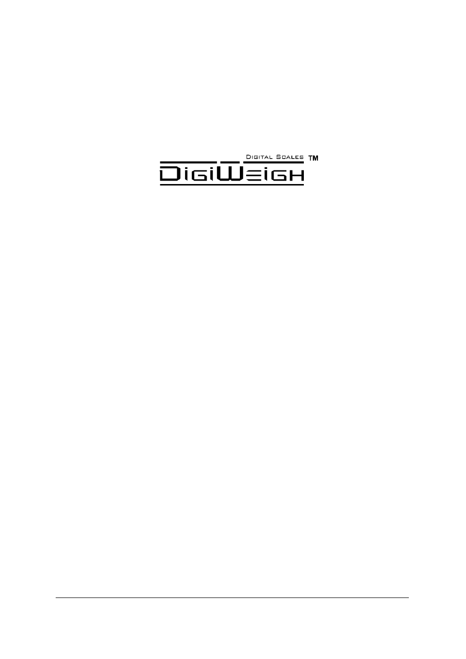 DIGIWEIGH DWP-800 DWP-102E Indicator User Manual | 8 pages