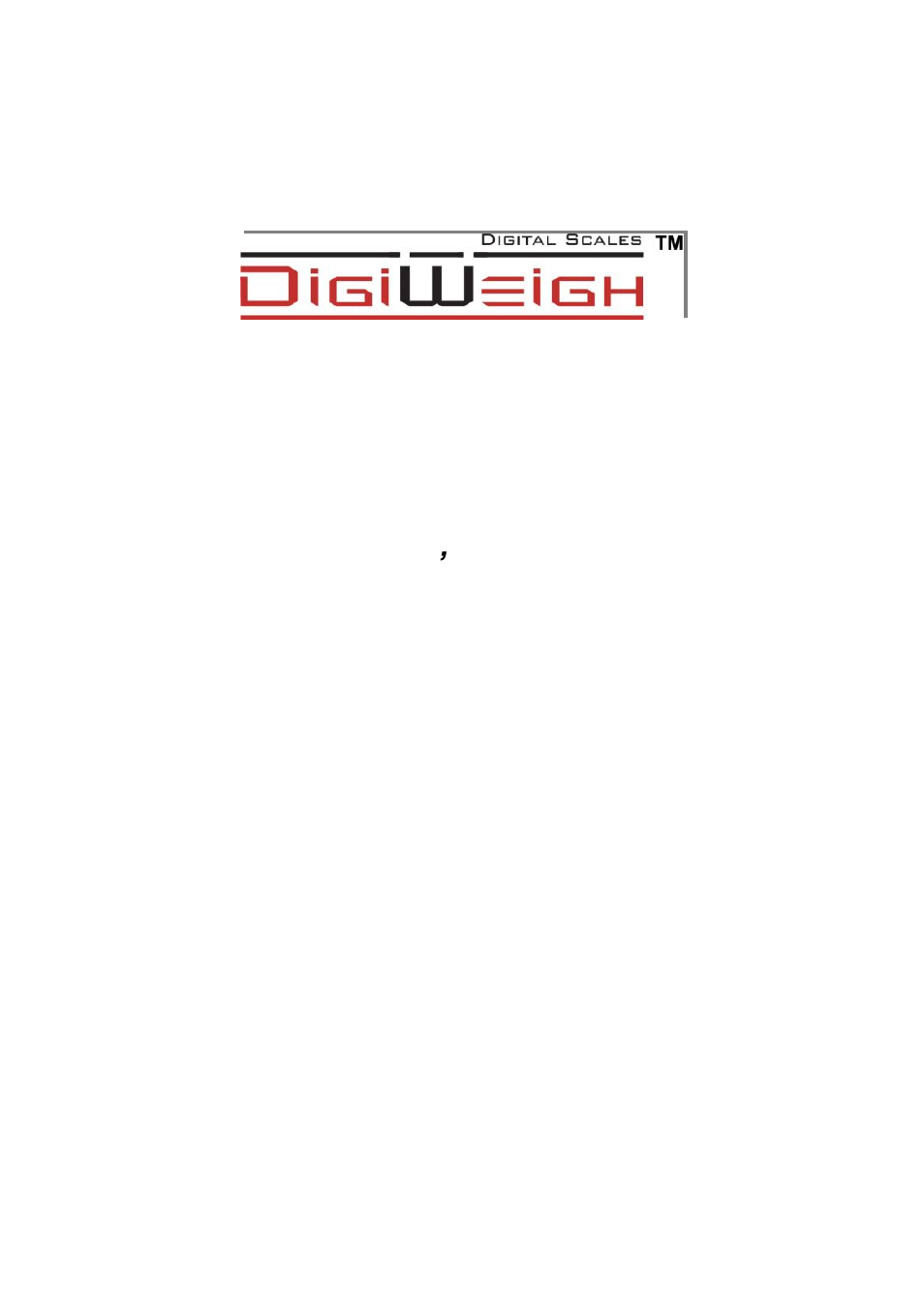 DIGIWEIGH DWP-98 User Manual | 28 pages