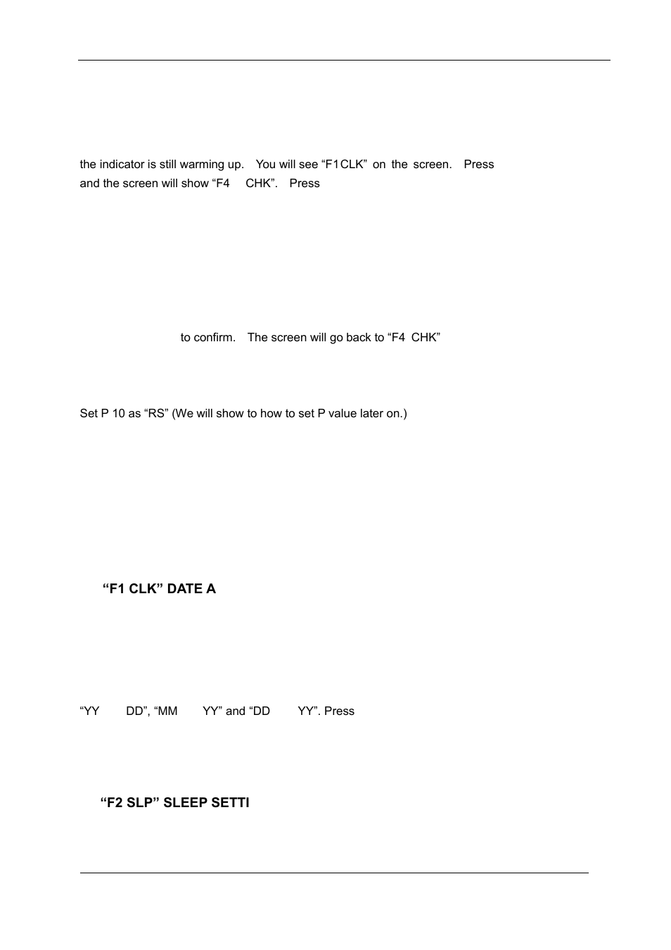 Chapter 4 setting parameters | DIGIWEIGH DWP-11K Series User Manual | Page 8 / 10
