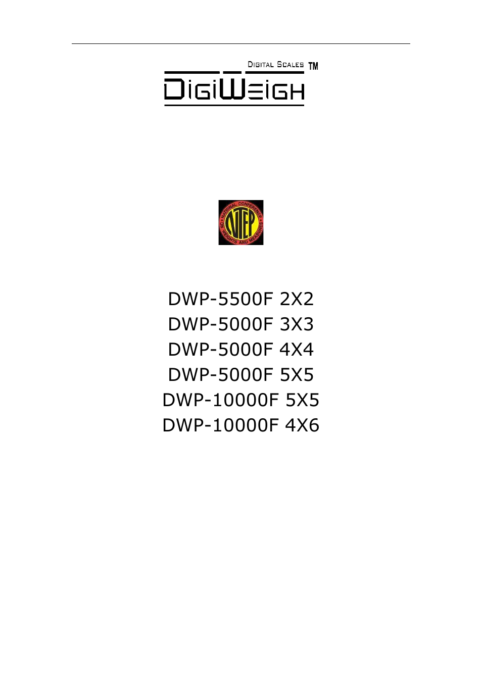 DIGIWEIGH DWP-10000F Series User Manual | 21 pages