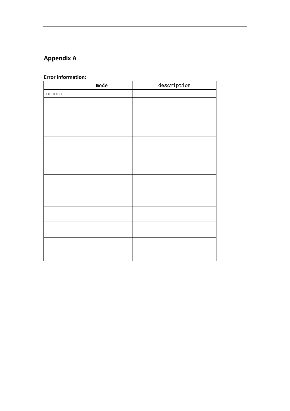 Appendix a | DIGIWEIGH DWP-10000F Series User Manual | Page 21 / 21