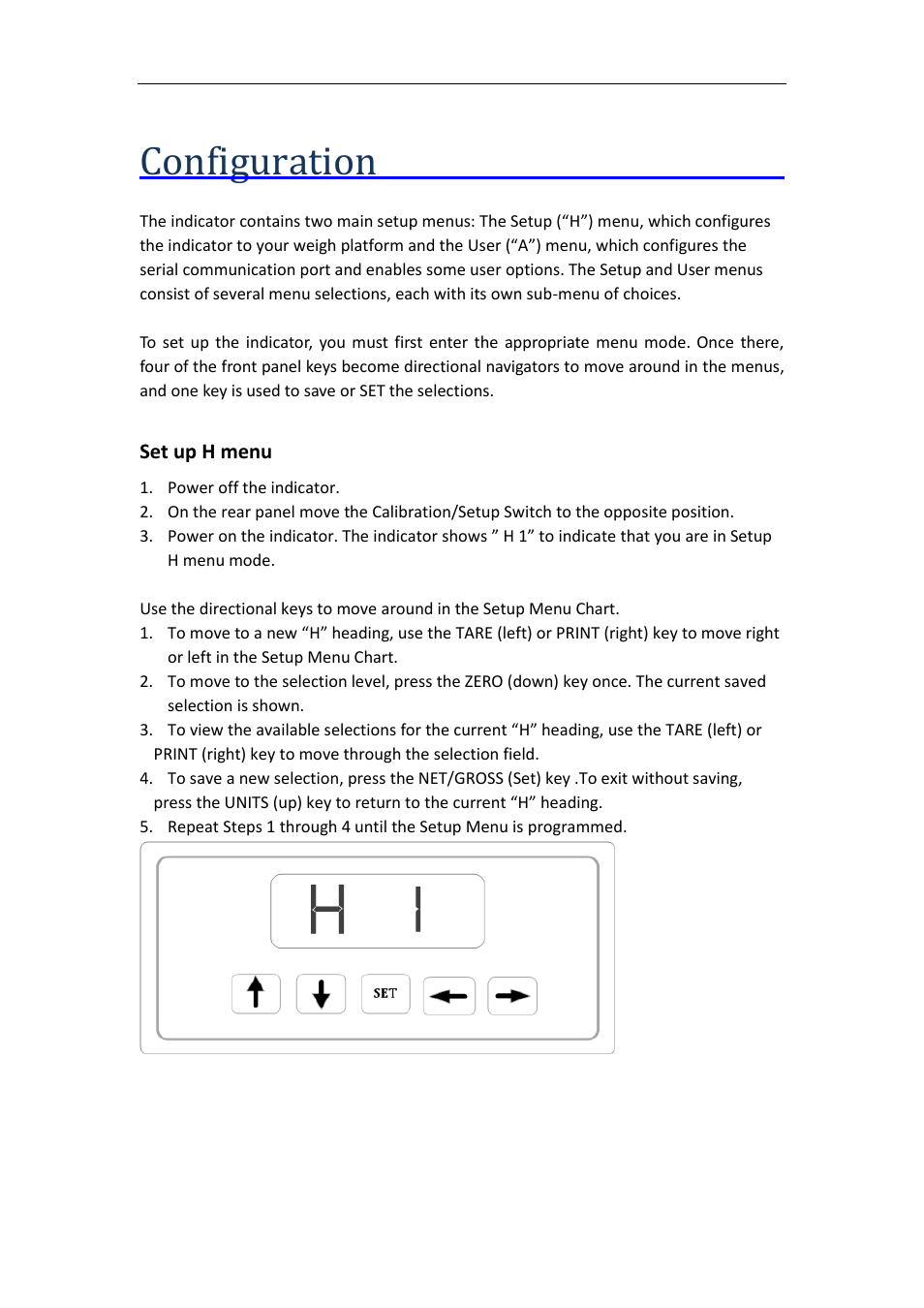 Configuration | DIGIWEIGH DWP-10000F Series User Manual | Page 8 / 21