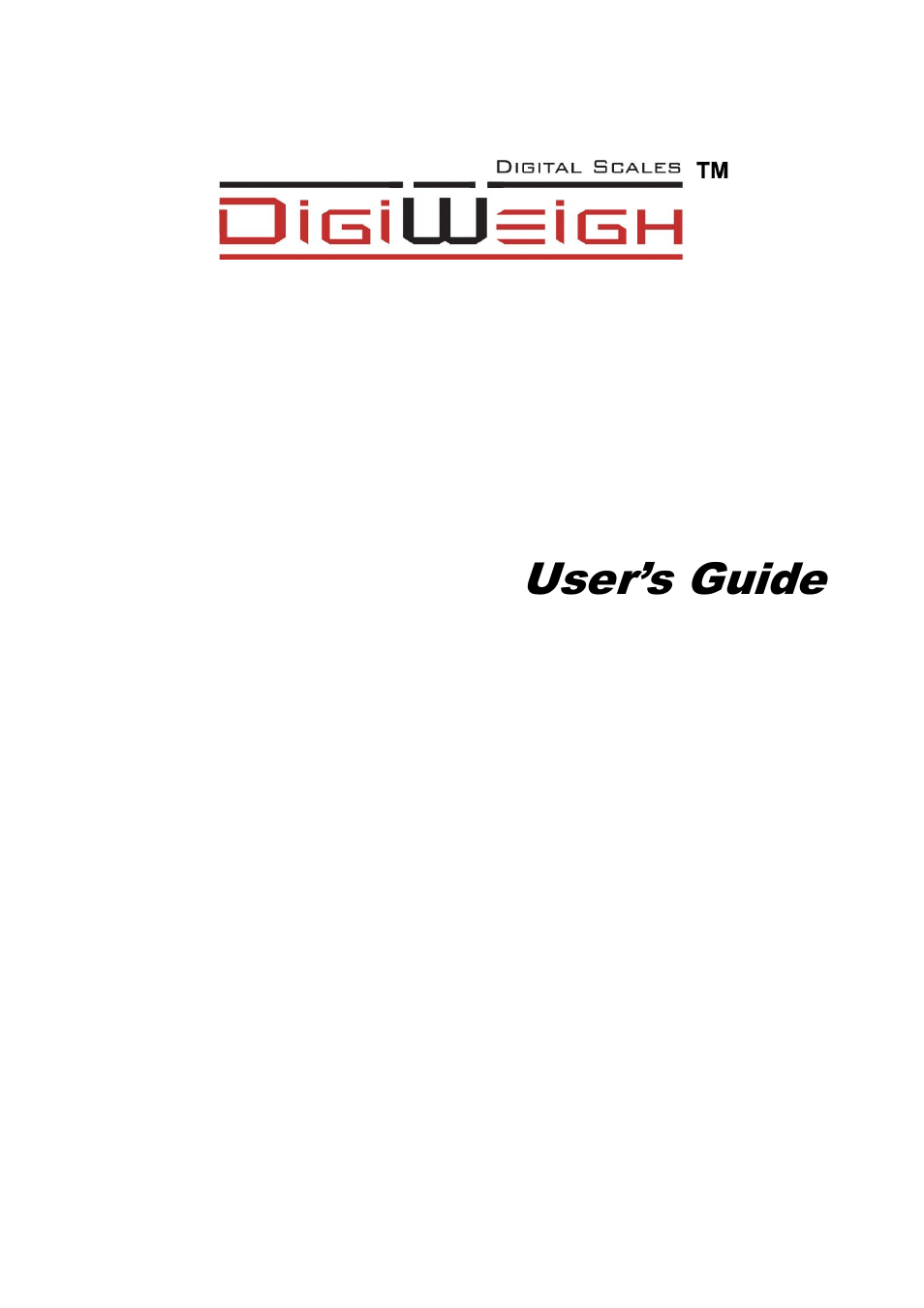 DIGIWEIGH DWP-102E User Manual | 11 pages