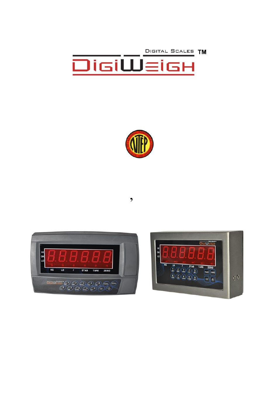 DIGIWEIGH DWP-102NS User Manual | 26 pages