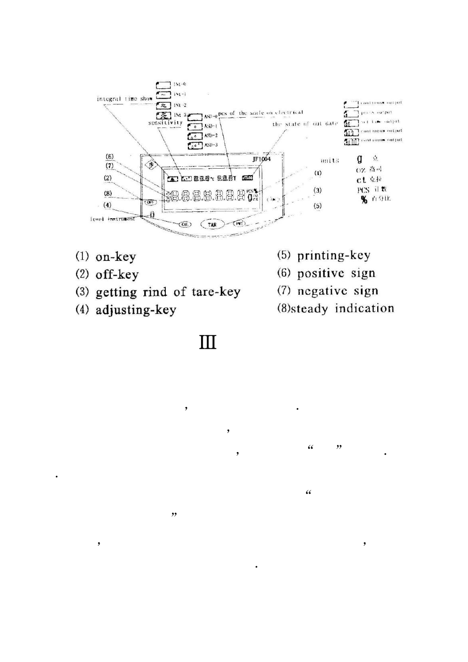 Using | DIGIWEIGH DWP-B2004 User Manual | Page 8 / 17