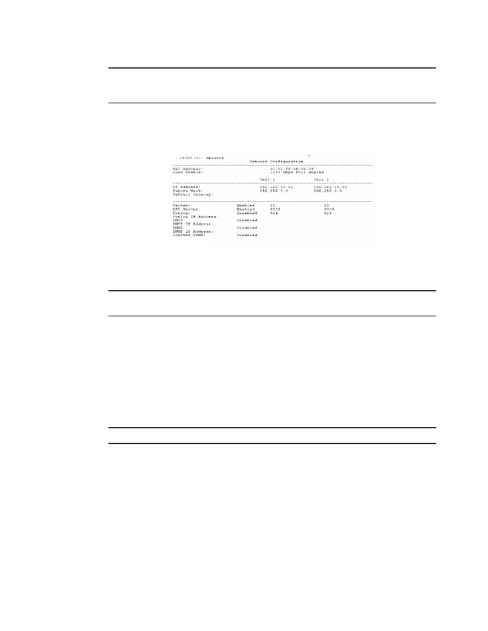 Figure 4-2 current network configuration screen, Figure 4–2 | APC SGI 15000 RAID User Manual | Page 100 / 152