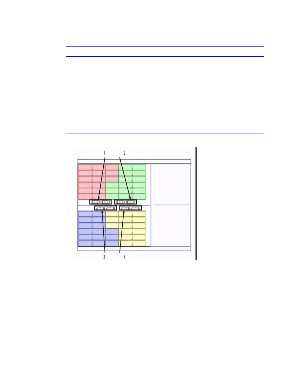 Figure 6-1 dem pair locations, 1 enclosure bay numbering convention, Note drive 61 is optional drive | Enclosure bay numbering convention, Bay b i/o bay a i/o | APC SGI 15000 RAID User Manual | Page 124 / 152