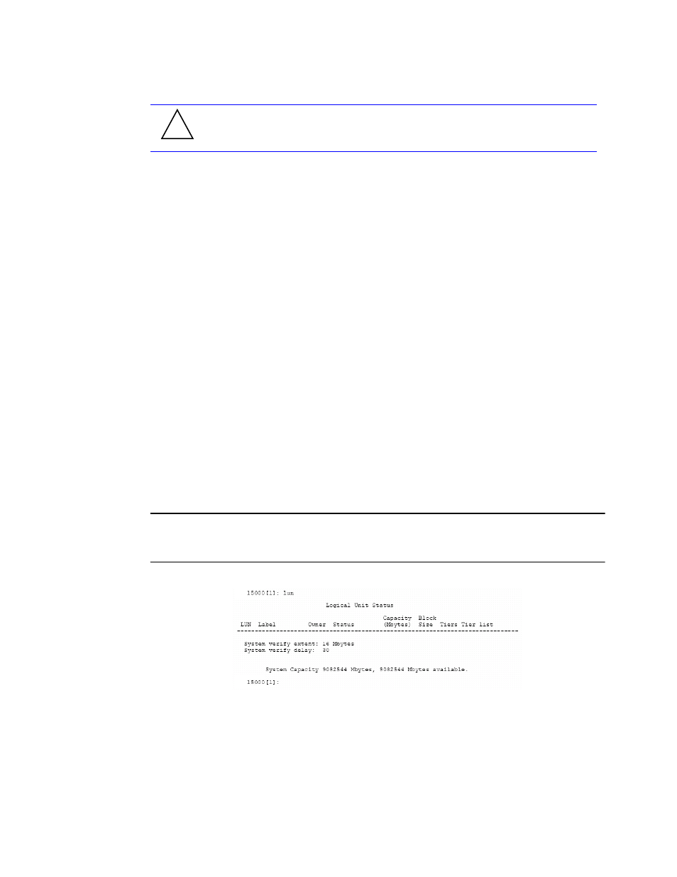 9 lun management, 1 configuring the storage array, Figure 3-23 logical unit status screen | 2 creating a lun, Lun management | APC SGI 15000 RAID User Manual | Page 62 / 152