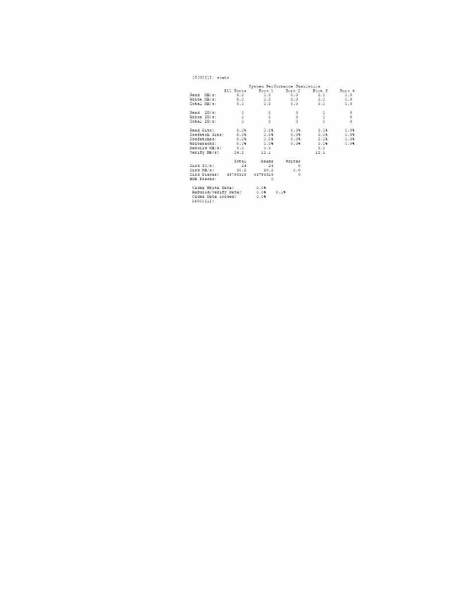 Figure 3-33 system performance statistics screen, Ry (figure 3–33 | APC SGI 15000 RAID User Manual | Page 75 / 152