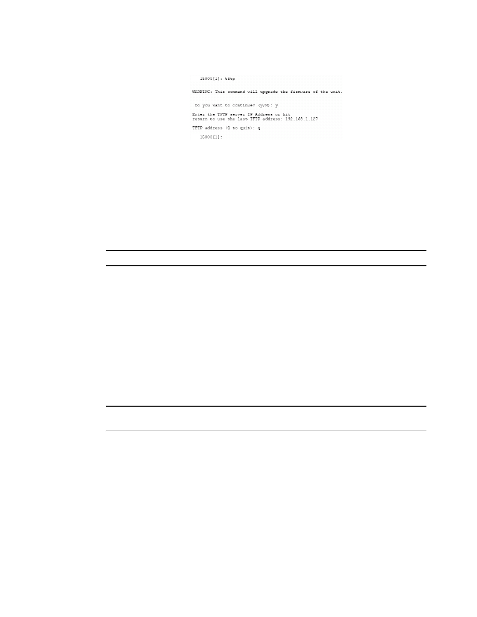 Figure 3-53 downloading controller firmware, Enter restart to restart the unit(s), 6 remote login management | APC SGI 15000 RAID User Manual | Page 90 / 152