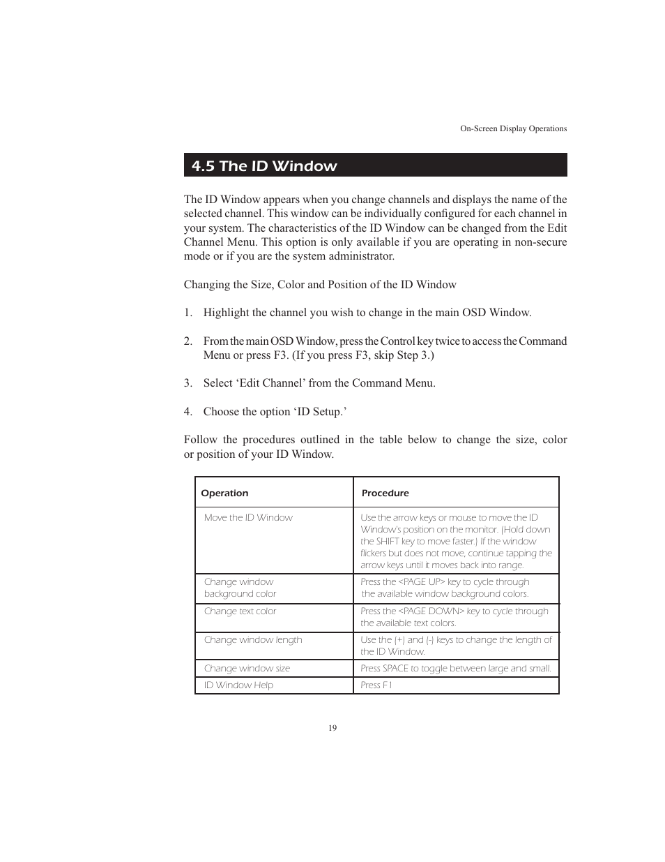 5 the id window | APC AP9268 User Manual | Page 24 / 49