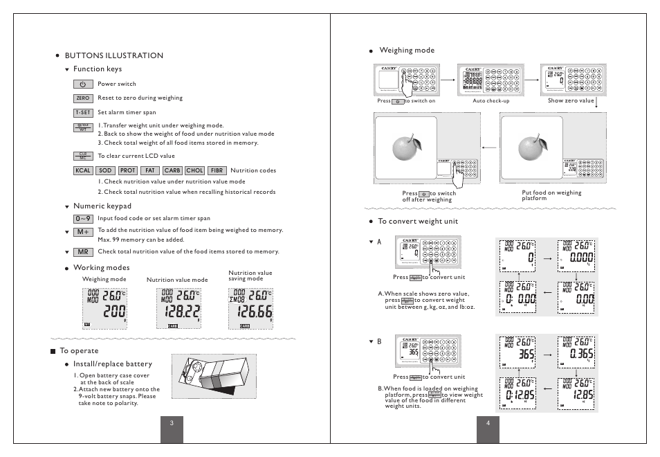 页面 3 | DIGIWEIGH DW-99DZ User Manual | Page 3 / 12