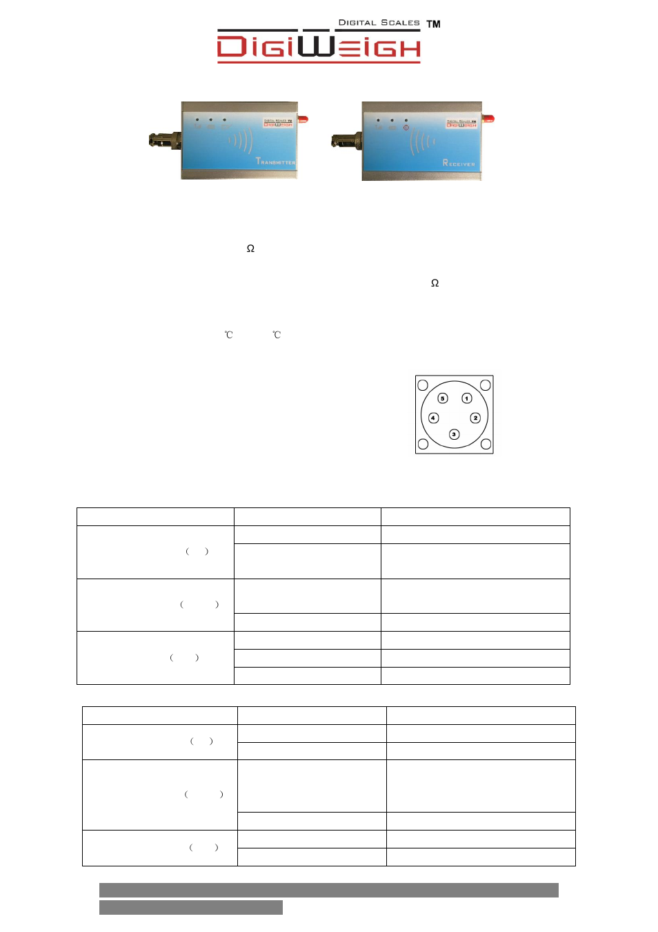 DIGIWEIGH DWP-PCWTR User Manual | 1 page