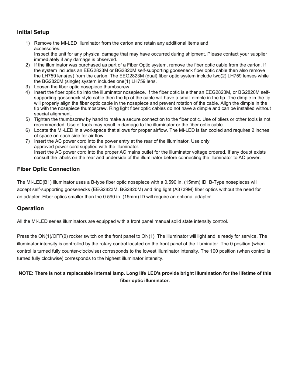 Dolan-Jenner Mi-LED Series User Manual | Page 2 / 4