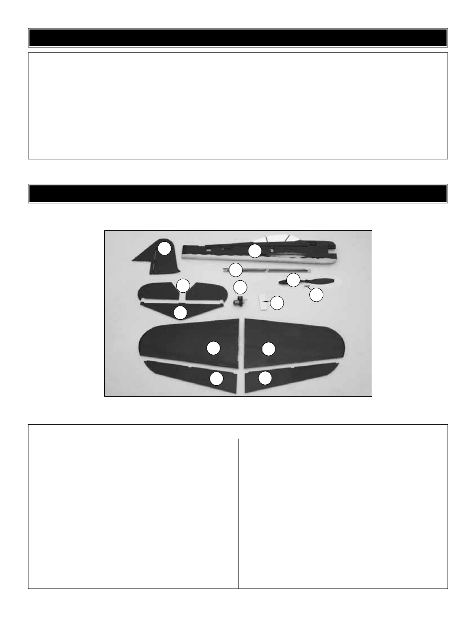Kit inspection, Kit contents | Great Planes Zero Fun Force EP ARF - GPMA1195 User Manual | Page 6 / 20